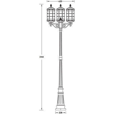 Наземный фонарь BARSELONA 81209B Gw