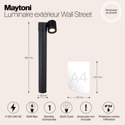 Наземный светильник Wall Street O010FL-01B