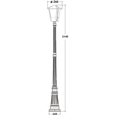 Наземный фонарь SEUL 11259S Bl