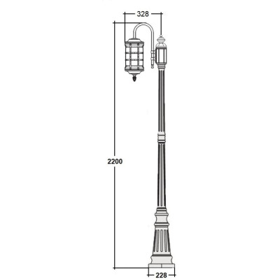 Наземный фонарь BARSELONA 81209/10 down cover Bl