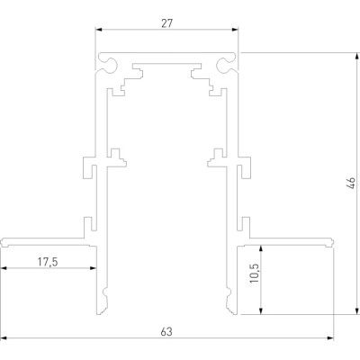 Шинопровод Slim Magnetic 85209/00
